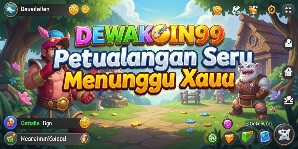 Screenshot DEWAKOIN99 menampilkan pemain menjelajahi dunia petualangan yang menakjubkan.