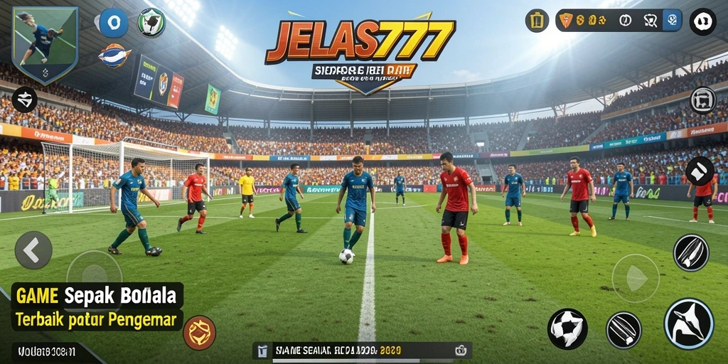 Tampilan gameplay seru dari JELAS777 yang menunjukkan aksi di lapangan.