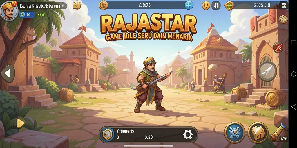 Gameplay seru RAJASTAR dengan pengelolaan kerajaan.