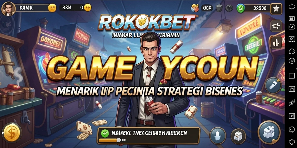 Tampilan gameplay ROKOKBET yang mendebarkan dalam manajemen bisnis.