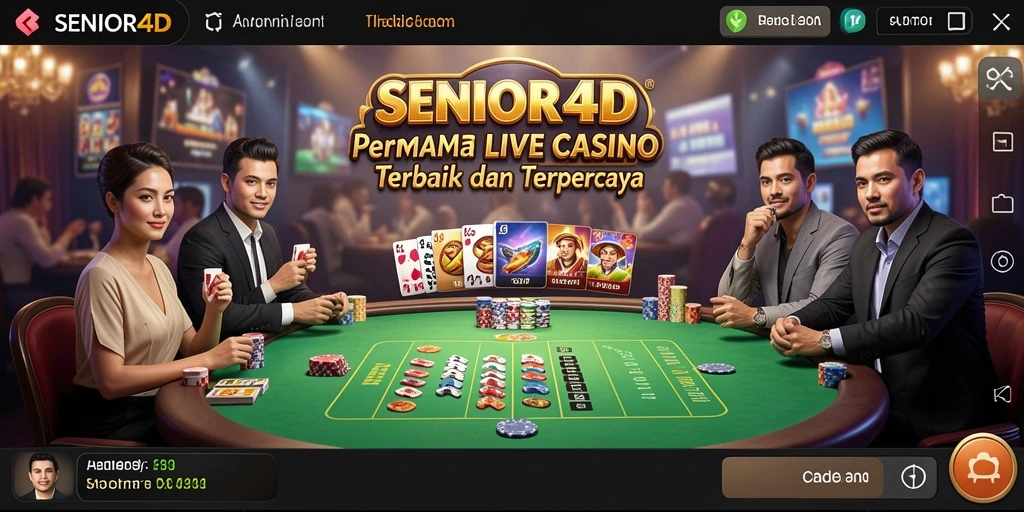 Gameplay menarik dari SENIOR4D dengan dealer langsung yang profesional.