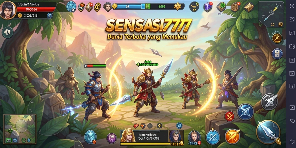 Tampilan gameplay SENSASI777 dengan eksplorasi Open World yang menakjubkan.