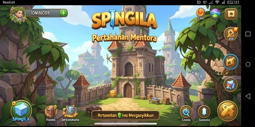 Gameplay menara pertahanan yang menarik dan menantang.