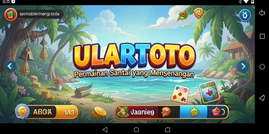 Tampilan gameplay ULARTOTO yang penuh warna dan interaktif.