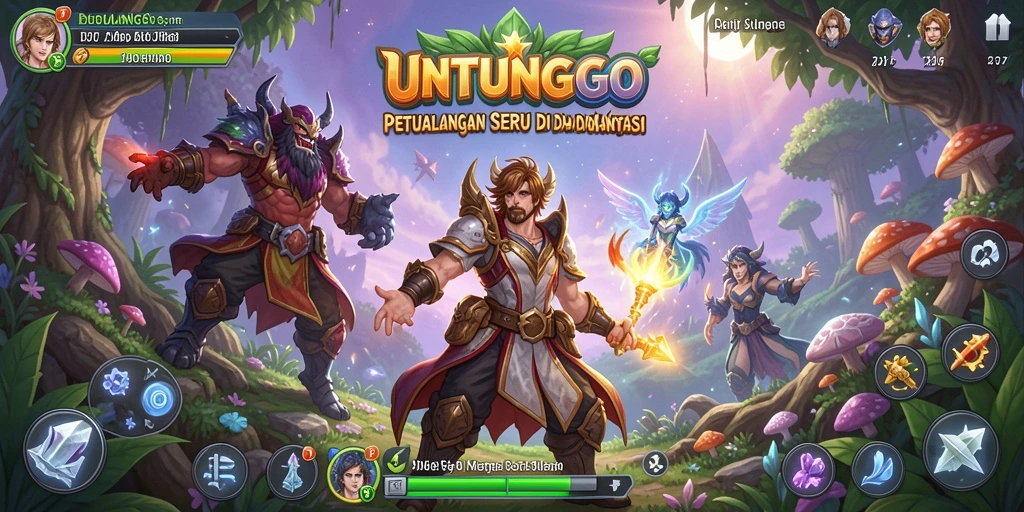 Tampilan menarik dari gameplay UNTUNGGO yang penuh petualangan.